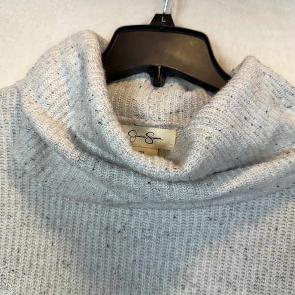 Jessica Simpson Sweater Womens Size Small Cream Turtleneck Cabincore Cozy - Picture 9 of 10